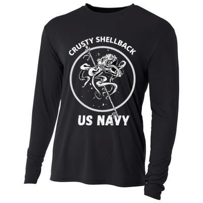 Vintage Crusty Shellback Cooling Performance Long Sleeve Crew