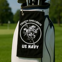 Vintage Crusty Shellback Golf Towel