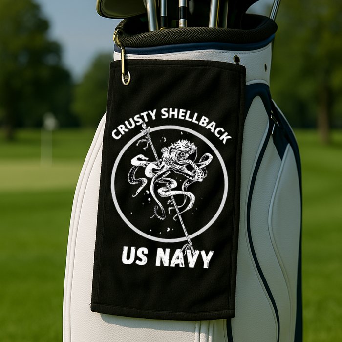 Vintage Crusty Shellback Golf Towel