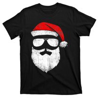 Vintage Christmas Santa Claus Face Old Fashioned T-Shirt