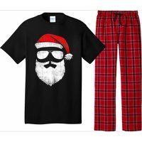 Vintage Christmas Santa Claus Face Old Fashioned Pajama Set