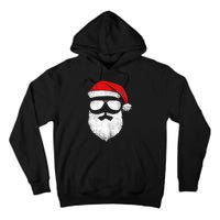 Vintage Christmas Santa Claus Face Old Fashioned Tall Hoodie