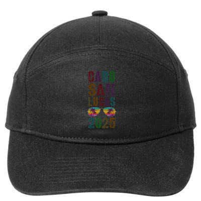 Vintage Cabo San Lucas 2025 Vacation Beaching Trip Spring 7-Panel Snapback Hat