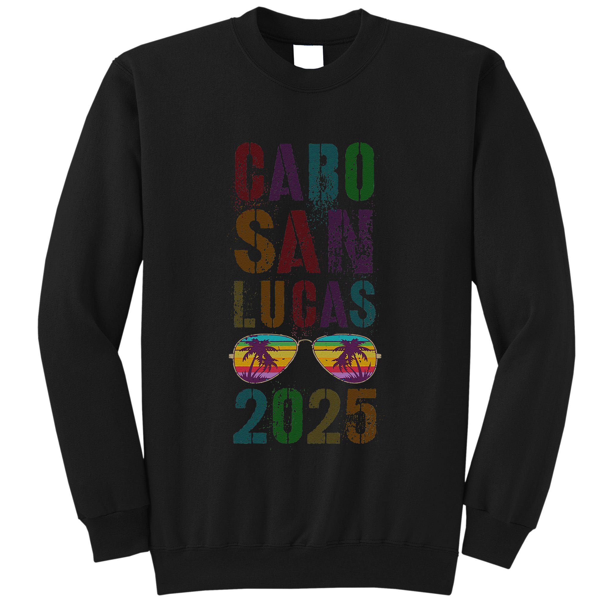 Vintage Cabo San Lucas 2025 Vacation Beaching Trip Spring Tall Sweatshirt