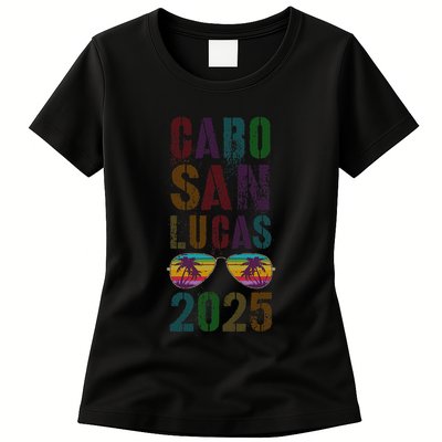 Vintage Cabo San Lucas 2025 Vacation Beaching Trip Spring Womens T-Shirt