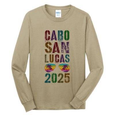 Vintage Cabo San Lucas 2025 Vacation Beaching Trip Spring Tall Long Sleeve T-Shirt