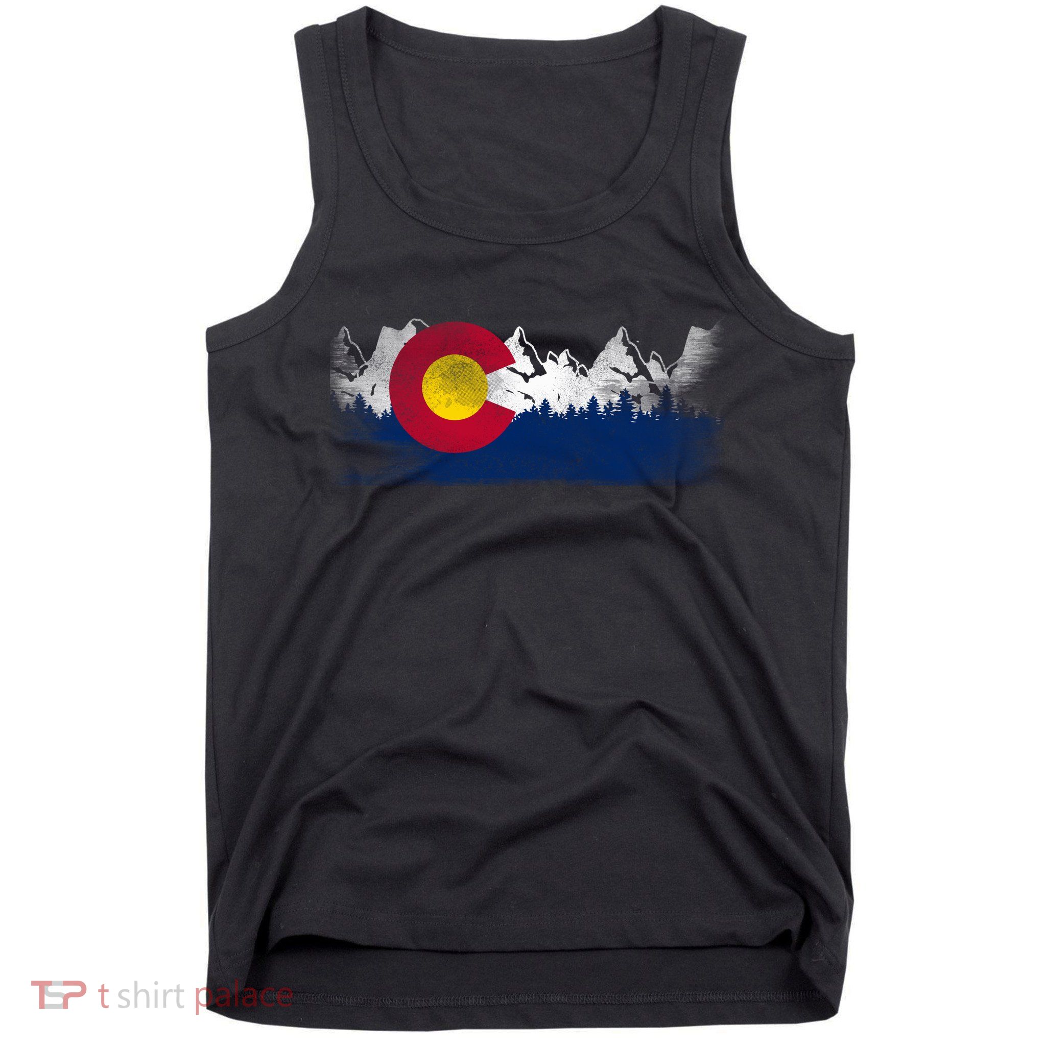 Vintage Colorado State Flag Colorado Mountain Tank Top