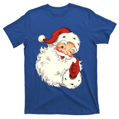 Vintage Christmas Santa Claus Face Old Fashioned Great Gift T-Shirt