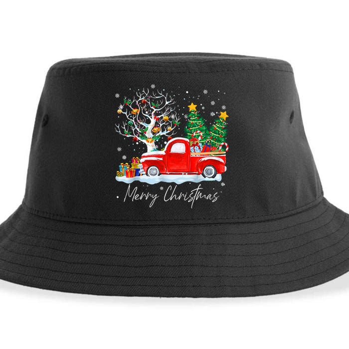 Vintage Christmas Tree Pajama Family Xmas Sustainable Bucket Hat