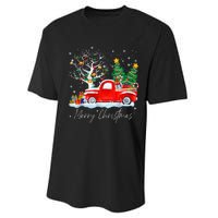 Vintage Christmas Tree Pajama Family Xmas Performance Sprint T-Shirt