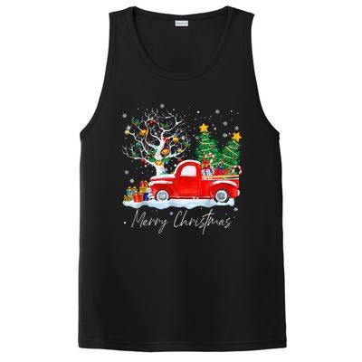 Vintage Christmas Tree Pajama Family Xmas PosiCharge Competitor Tank