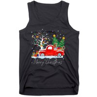 Vintage Christmas Tree Pajama Family Xmas Tank Top