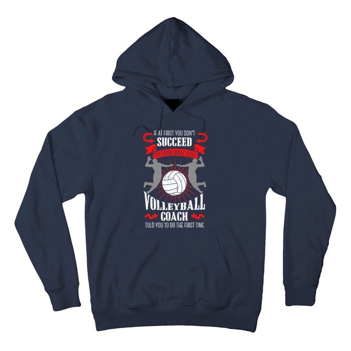 Volleyball Coach Team Player Sports Game Athlete Gift Hoodie