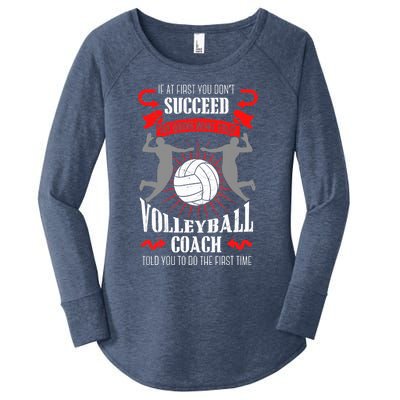 Volleyball Coach Team Player Sports Game Athlete Gift Women's Perfect Tri Tunic Long Sleeve Shirt