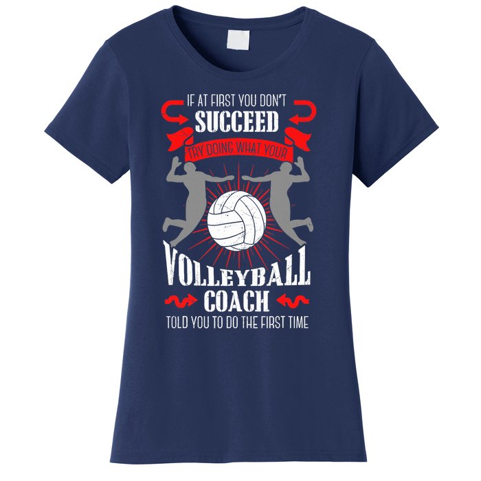 Volleyball Coach Team Player Sports Game Athlete Gift Women's T-Shirt