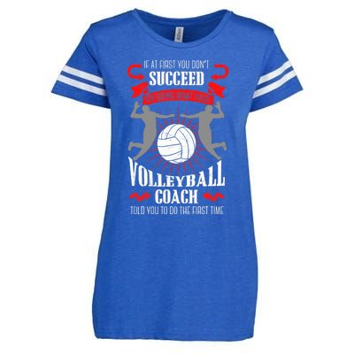 Volleyball Coach Team Player Sports Game Athlete Gift Enza Ladies Jersey Football T-Shirt