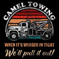 Vintage Camel Towing Humor Tow Truck Backpack