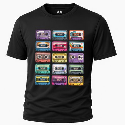 Vintage Cassette Tapes Collection 80S 90S Music Mixtape Performance Shirt