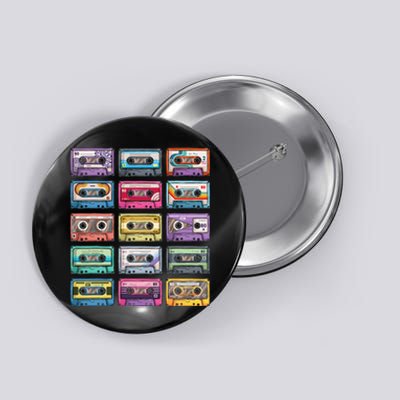 Vintage Cassette Tapes Collection 80S 90S Music Mixtape Button