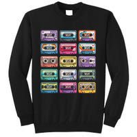 Vintage Cassette Tapes Collection 80S 90S Music Mixtape Tall Sweatshirt