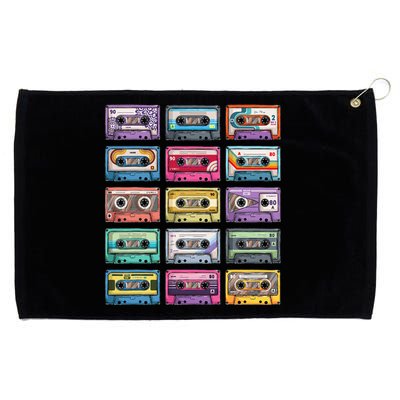 Vintage Cassette Tapes Collection 80S 90S Music Mixtape Grommeted Golf Towel