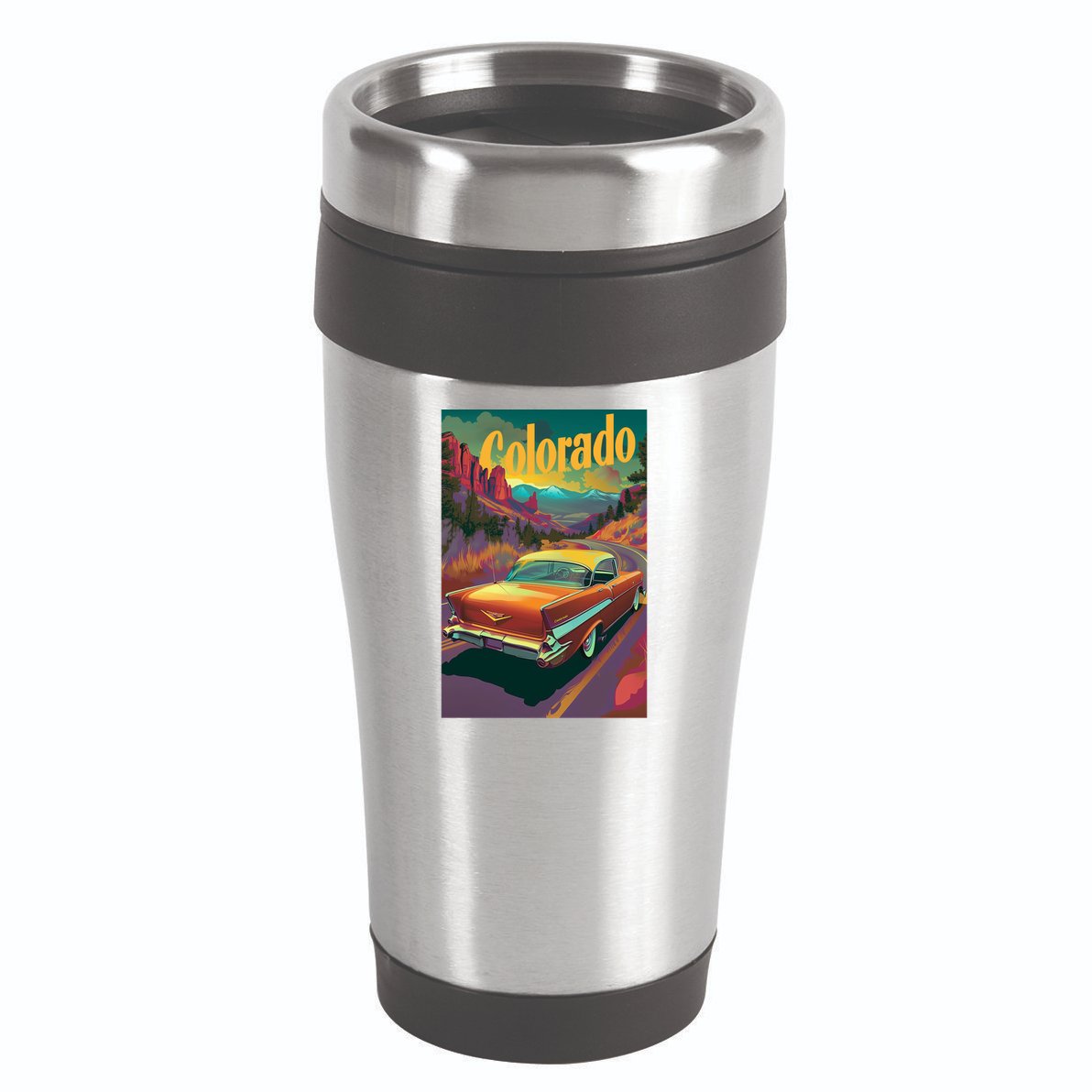Vintage Colorado Travel Poster 16oz Travel Tumbler