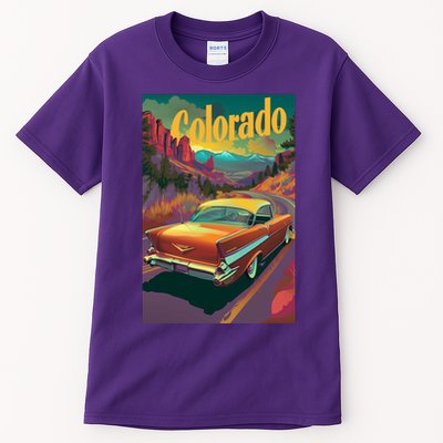 Vintage Colorado Travel Poster Tall T-Shirt