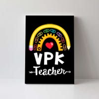 VPK Crew Teacher Back To School Teacher Rainbow Pencil Canvas