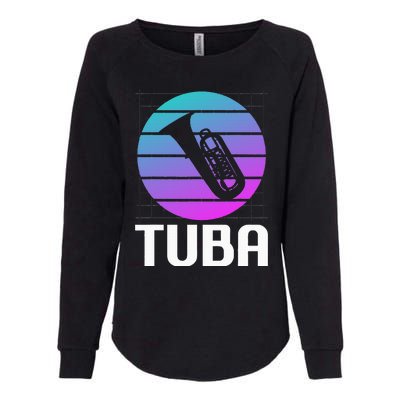 Vintage Classic Tuba Player Instrument Womens California Wash Sweatshirt