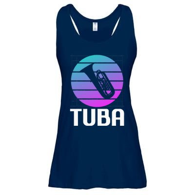 Vintage Classic Tuba Player Instrument Ladies Essential Flowy Tank