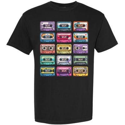 Vintage Cassette Tapes Collection 80s 90s Music Mixtape Garment-Dyed Heavyweight T-Shirt