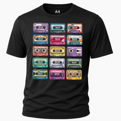 Vintage Cassette Tapes Collection 80s 90s Music Mixtape Performance Shirt
