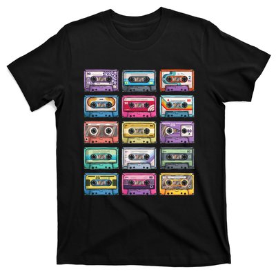 Vintage Cassette Tapes Collection 80s 90s Music Mixtape T-Shirt