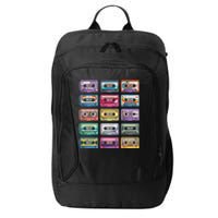 Vintage Cassette Tapes Collection 80s 90s Music Mixtape City Backpack