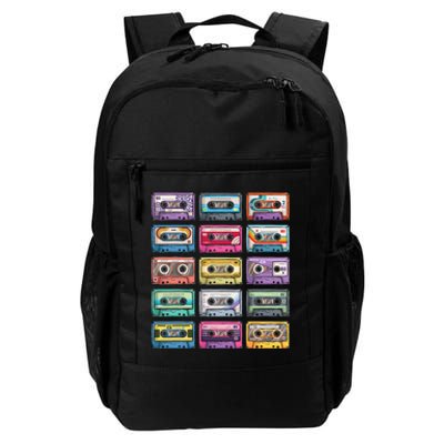 Vintage Cassette Tapes Collection 80s 90s Music Mixtape Daily Commute Backpack