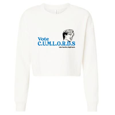Vote Cumlords Take Hartley High Cropped Pullover Crew