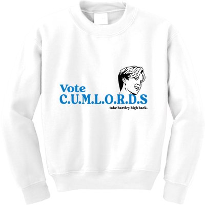 Vote Cumlords Take Hartley High Kids Sweatshirt