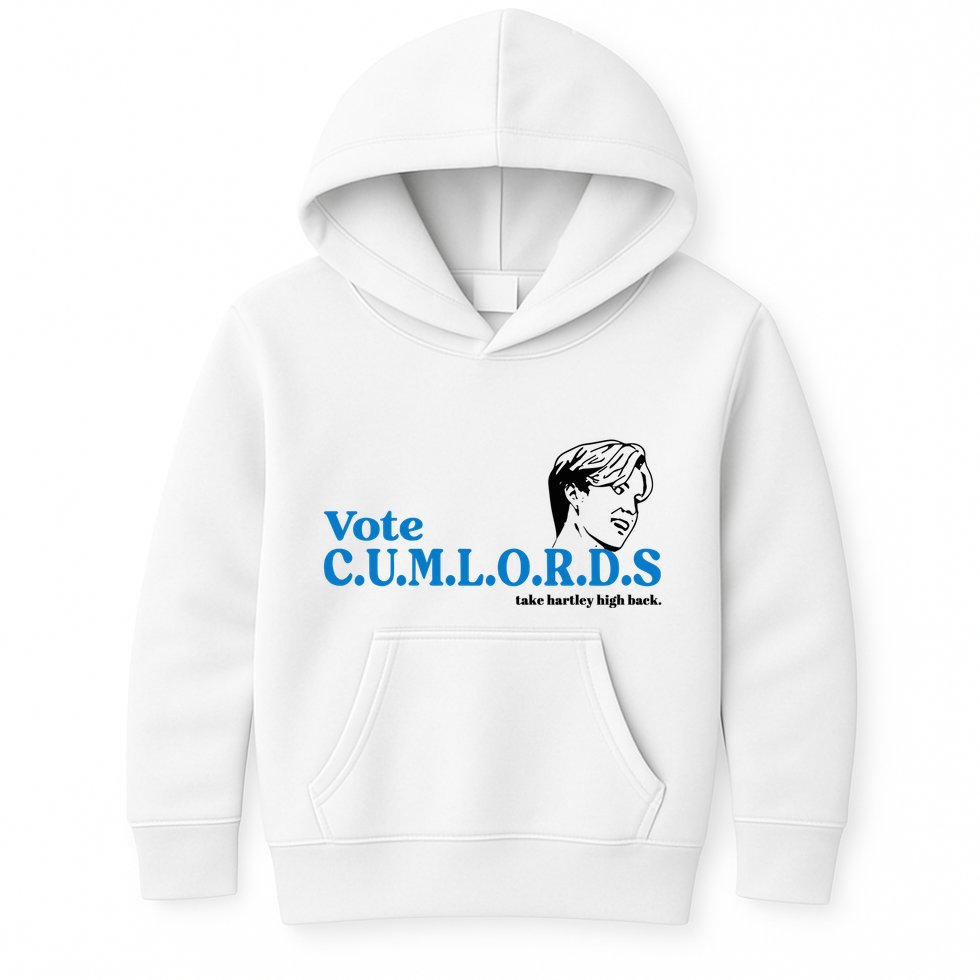 Vote Cumlords Take Hartley High Kids Hoodie