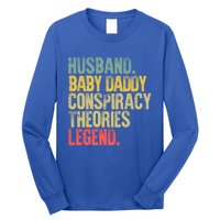 Vintage Conspiracy Theories Gift Husband Daddy Legend Meaningful Gift Long Sleeve Shirt