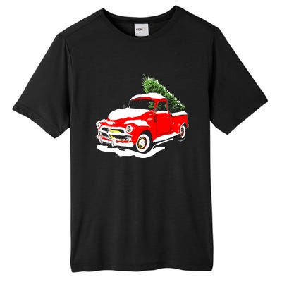 Vintage Christmas Tree Truck Funny Retro Xmas Gift Tall Fusion ChromaSoft Performance T-Shirt