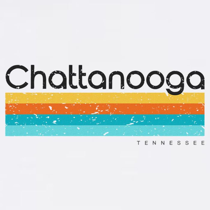 Vintage Chattanooga Tn Tennessee Usa Retro Design Womens T-Shirt