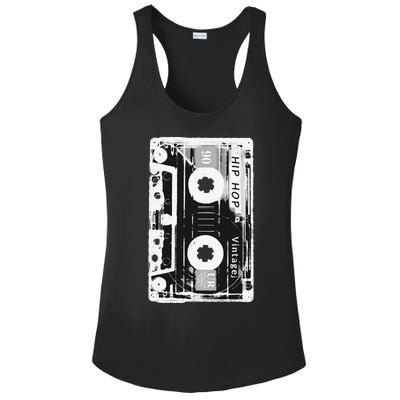 Vintage Cassette Tape Hip Hop Music 80s 90s Ladies PosiCharge Competitor Racerback Tank