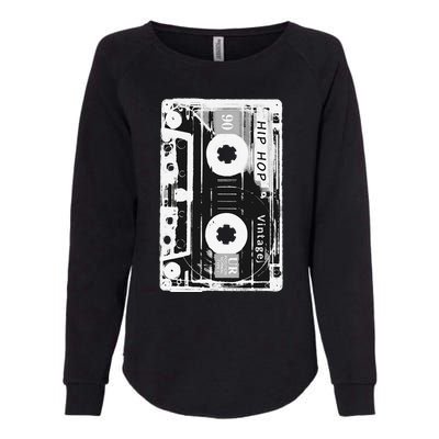 Vintage Cassette Tape Hip Hop Music 80s 90s Womens California Wash Sweatshirt