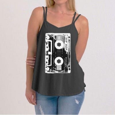 Vintage Cassette Tape Hip Hop Music 80s 90s Women's Strappy Tank