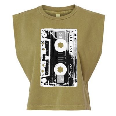 Vintage Cassette Tape Hip Hop Music 80s 90s Garment-Dyed Women's Muscle Tee