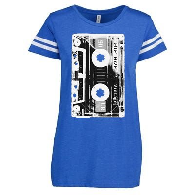 Vintage Cassette Tape Hip Hop Music 80s 90s Enza Ladies Jersey Football T-Shirt