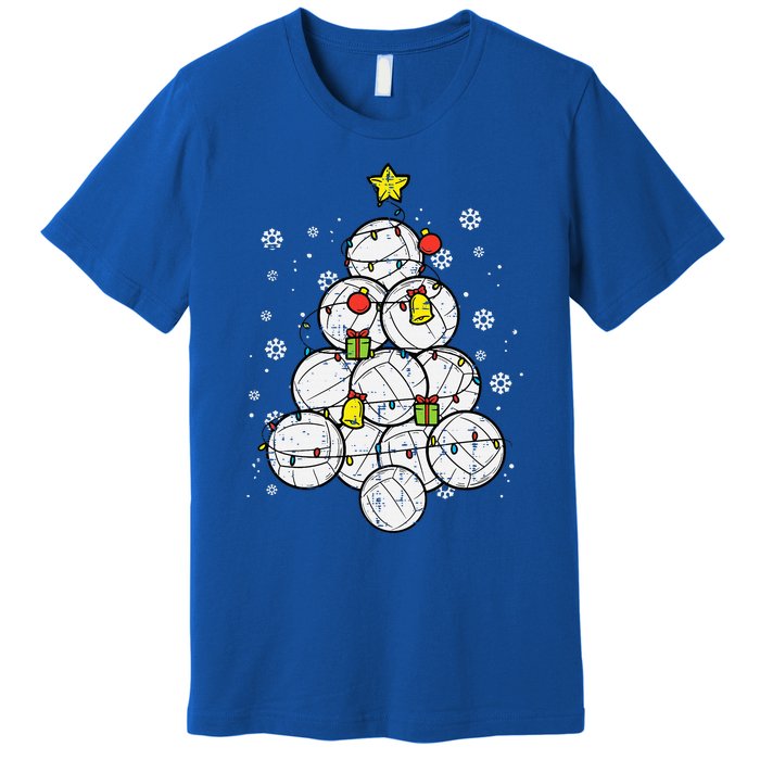 Volleyball Christmas Tree Ornament for Sports Enthusiasts Premium T-Shirt