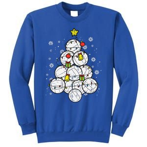 Volleyball Christmas Tree Ornament for Sports Enthusiasts Tall Sweatshirt