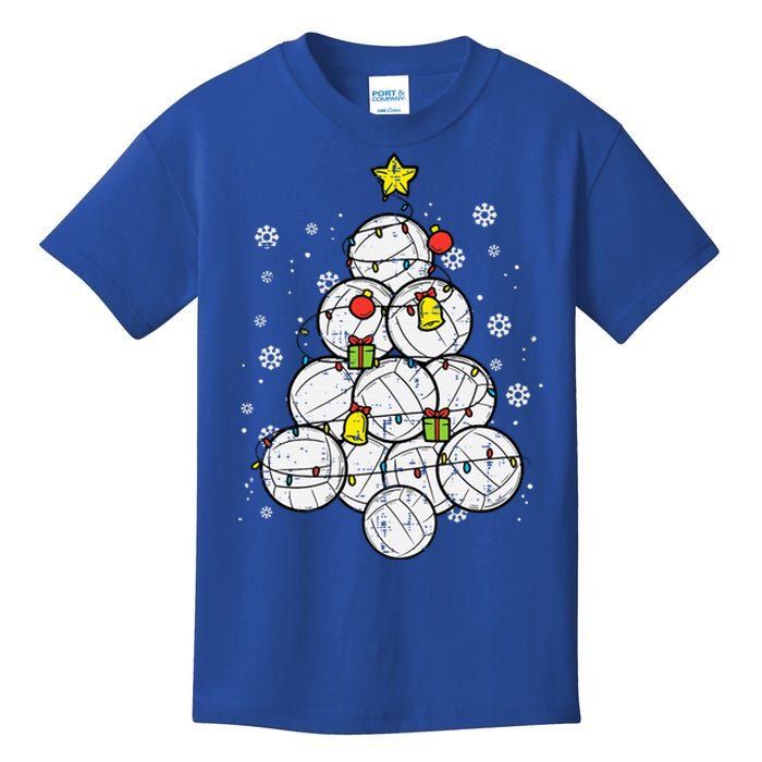 Volleyball Christmas Tree Ornament for Sports Enthusiasts Kids T-Shirt