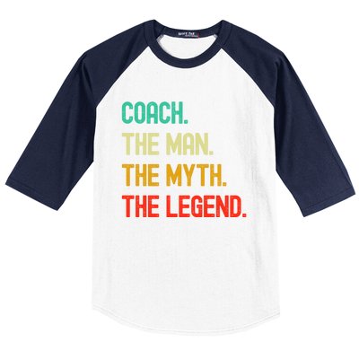 Vintage Coach The The Myth The Legend Gift Baseball Sleeve Shirt